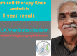 Cellular therapy knee arthritis