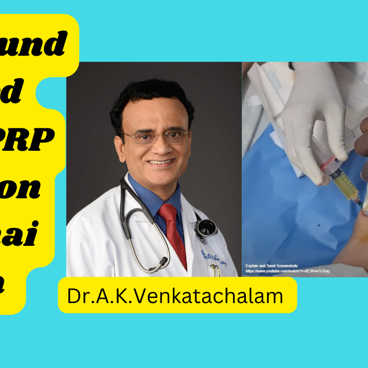 US guided PRP injection ankle Chennai India